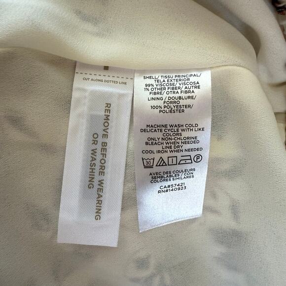 LOFT Lined Floral Silver Flecked Tiered Maxi Skirt and Sleeveless Top Size SP - Picture 12 of 12